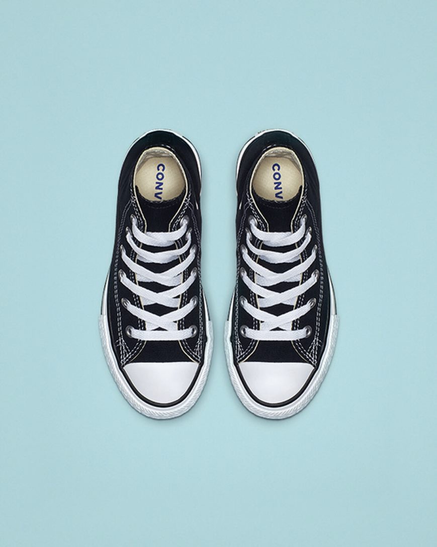 Tenis Converse Chuck Taylor All Star Classicos Cano Alto Menina Pretas | PT A041P89